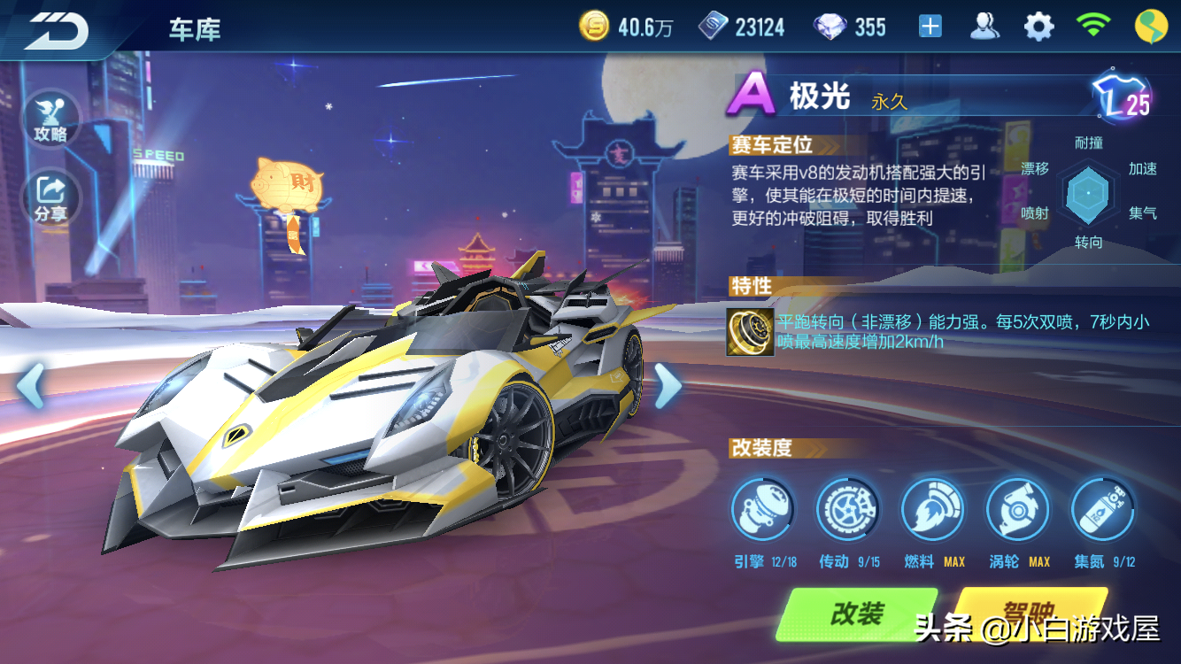 QQ飛車手游：競速實戰A車選擇排名，極光與雪狐成為平民首選