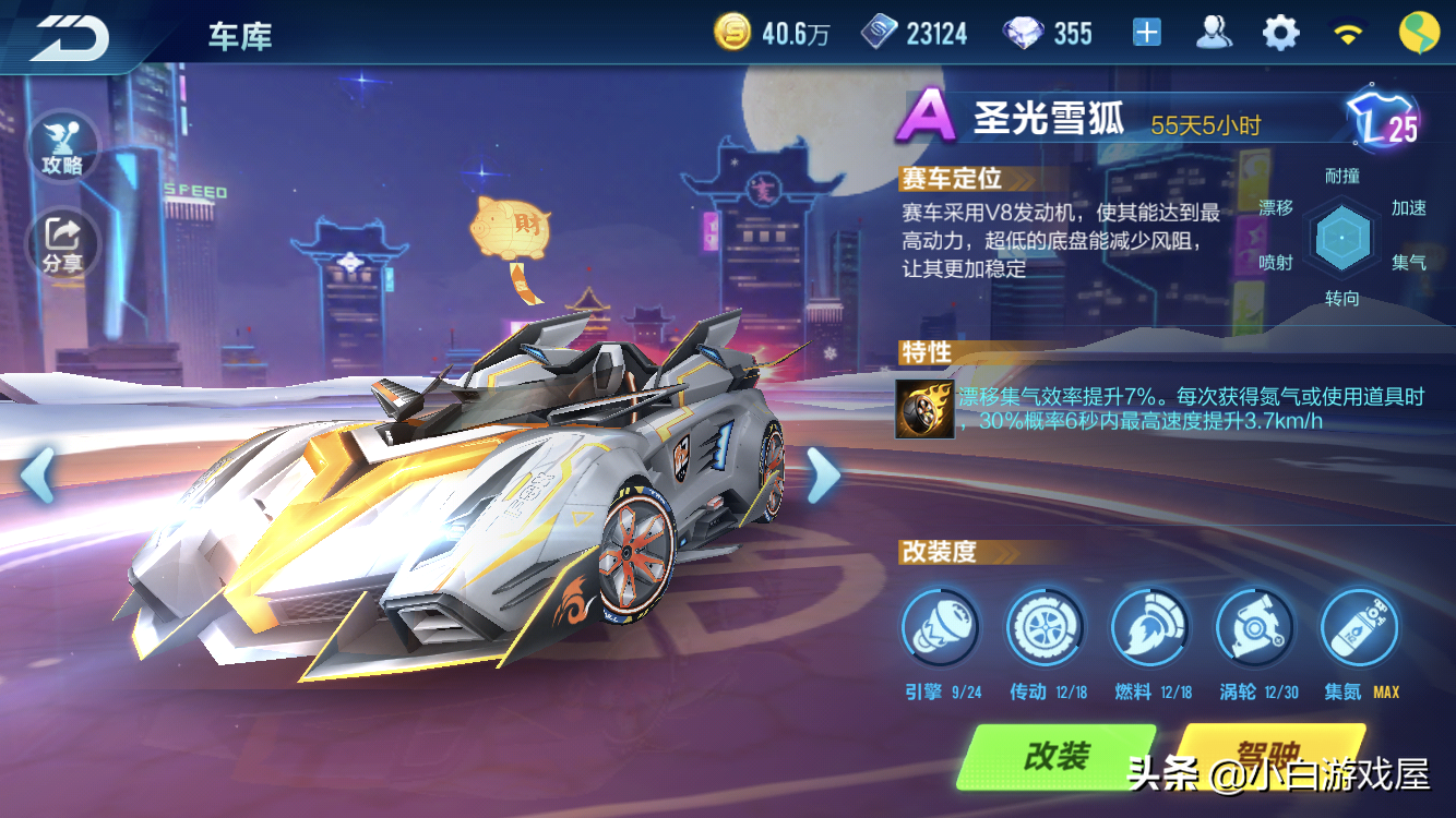 QQ飛車手游：競速實戰A車選擇排名，極光與雪狐成為平民首選
