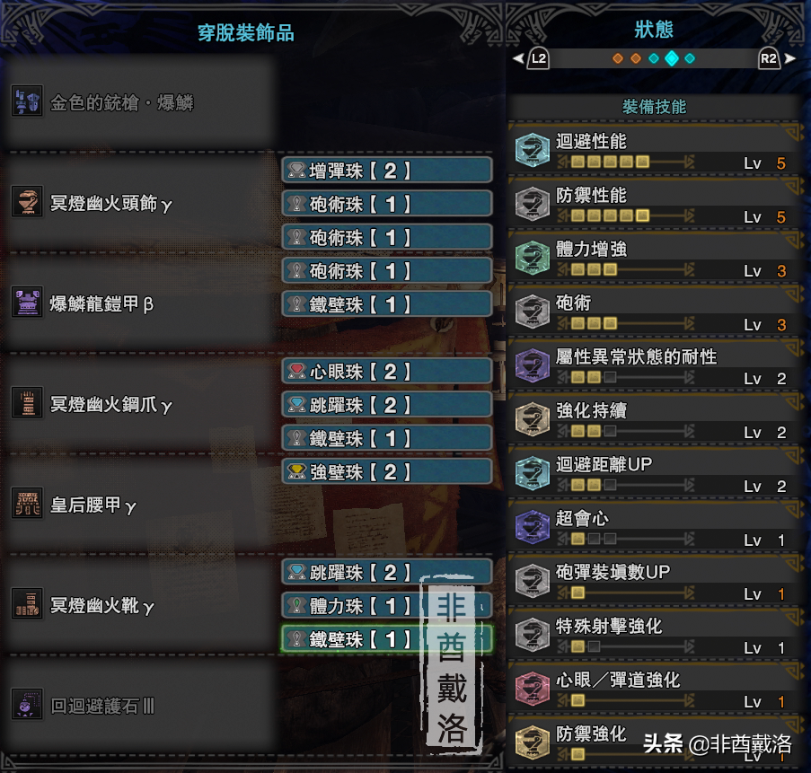 「怪物獵人世界」全武器配裝第32期：金色的銃槍·爆鱗
