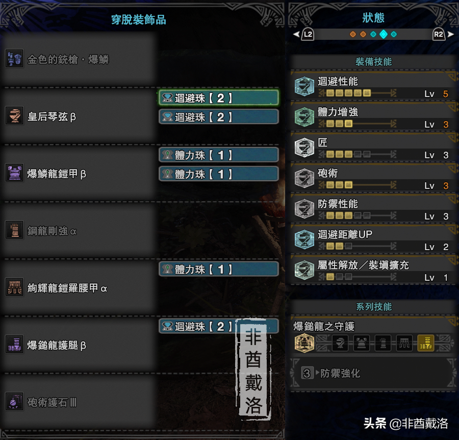 「怪物獵人世界」全武器配裝第32期：金色的銃槍·爆鱗