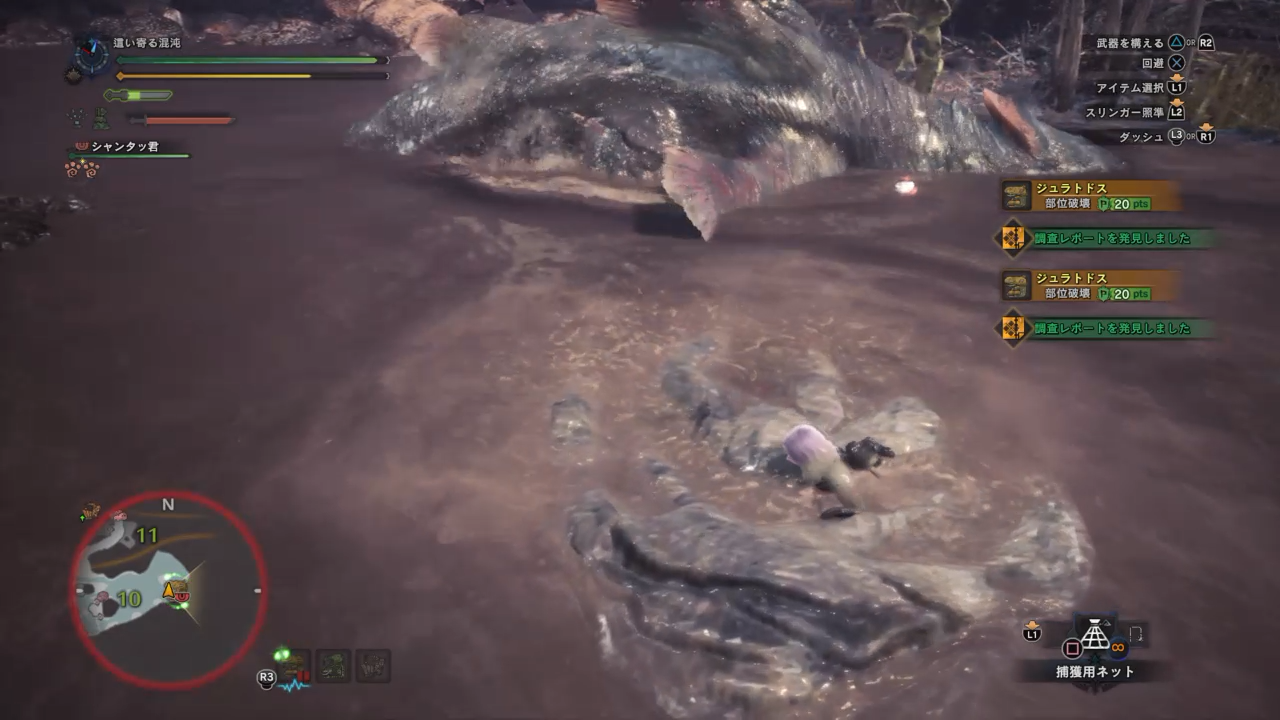 手柄玩怪物獵人世界PC版，初期泥魚龍狩獵攻略