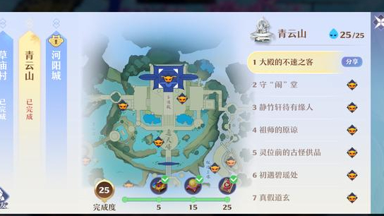 夢幻新誅仙-青雲山探靈25個位置詳細攻略