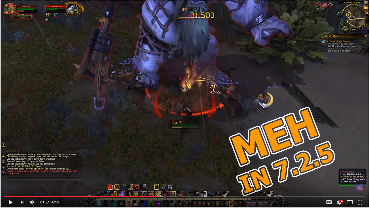 魔獸世界7.2.5DPS排行：戰士和術士才是人生贏家！