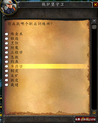 魔獸世界懷舊服：雙采技能組合之草藥學指南