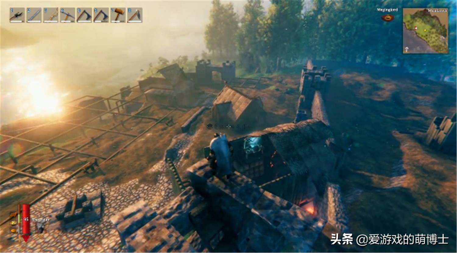 玩家正在《Valheim》中打造《上古捲軸5》雪漫城
