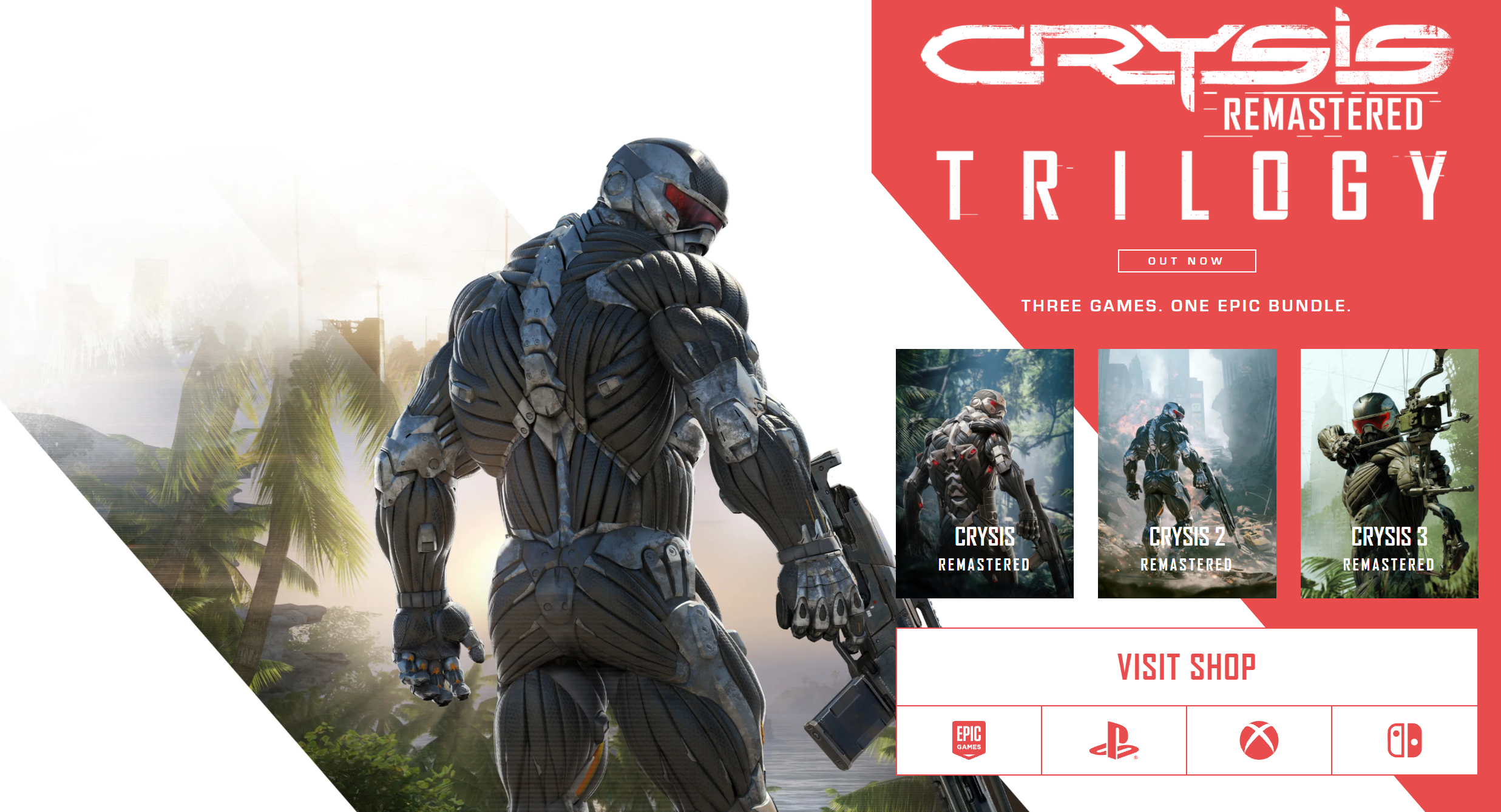 必入，經典神作《孤島危機》(Crysis) 三部曲重製版登陸全平台