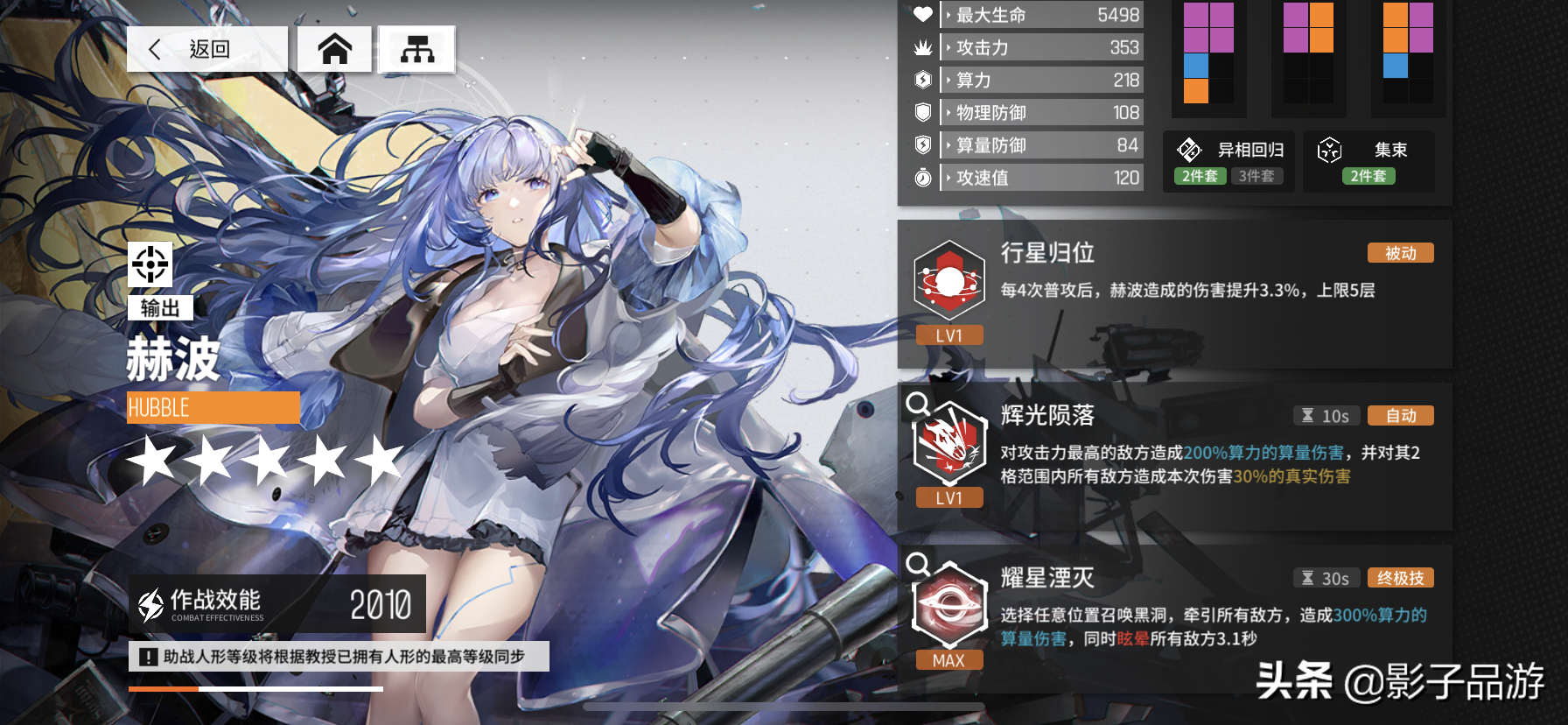 《少女前線：雲圖計劃》12個三星人形，哪個值得培養？