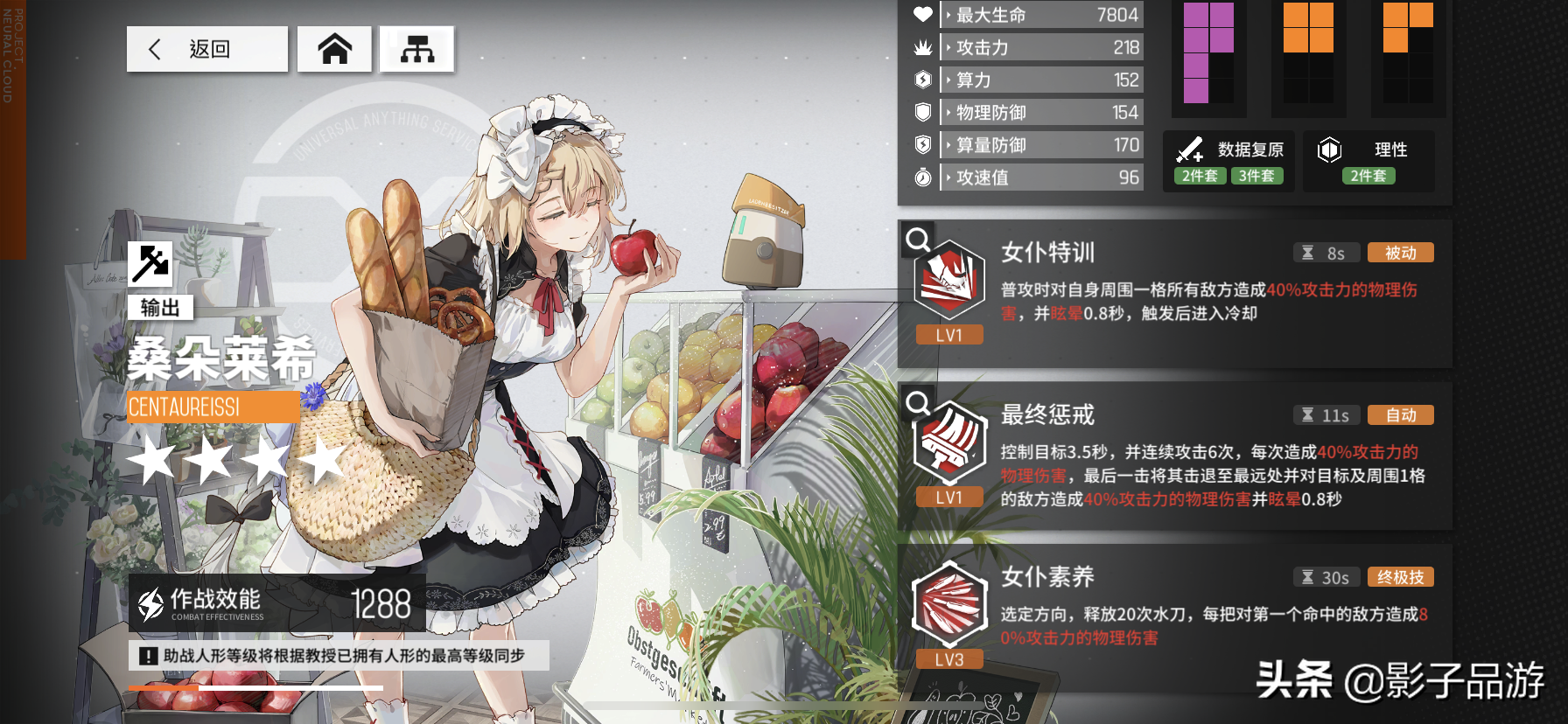 《少女前線：雲圖計劃》12個三星人形，哪個值得培養？