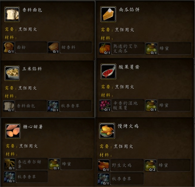 魔獸世界：感恩節到來 法夜火雞之魂變身 經典舊世烹飪300點白送