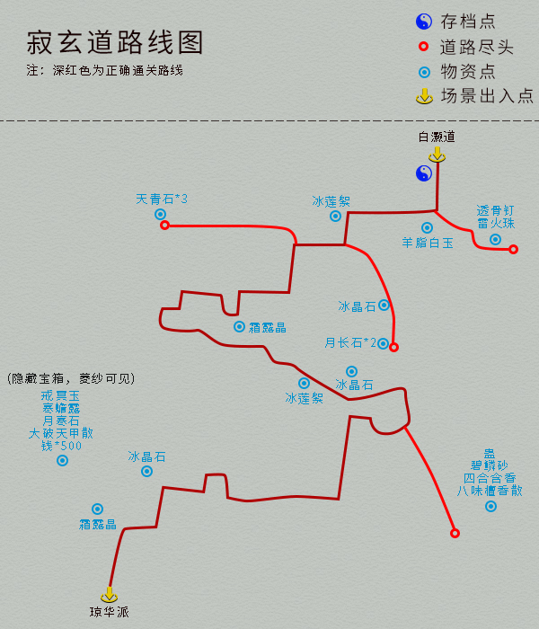 單機遊戲《仙劍4》完整圖文攻略，詳細地圖物資標記