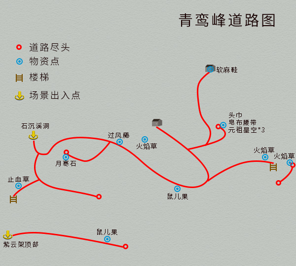 單機遊戲《仙劍4》完整圖文攻略，詳細地圖物資標記