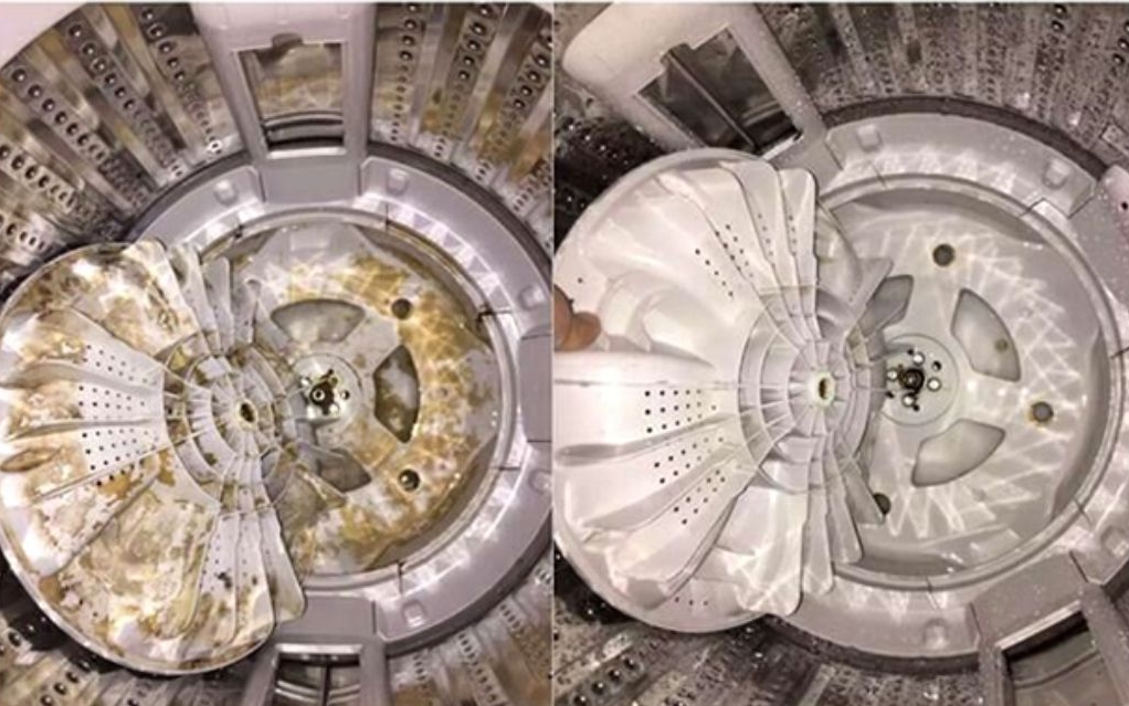 洗衣機3個月不清潔，衣服越洗越臟，一碗水徹底清潔洗衣機